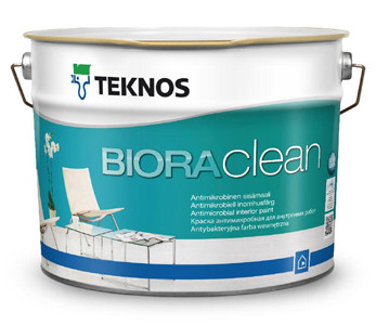 

Краска антимикробная интерьерная Teknos Biora Clean 2.7л белая