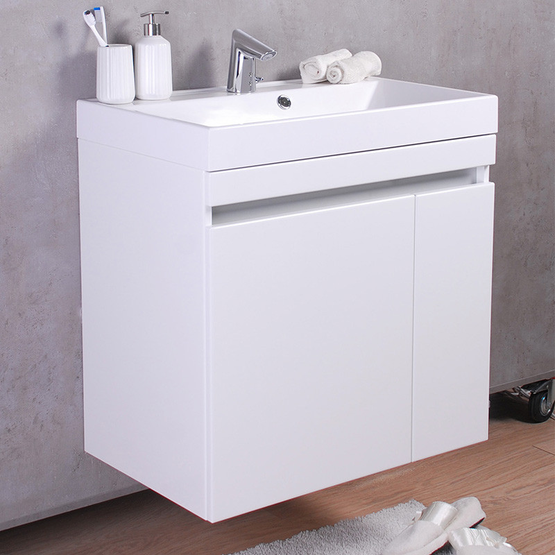 

Тумба Fancy Marble Sheldon подвесная серая с умывальником Signe 70 см