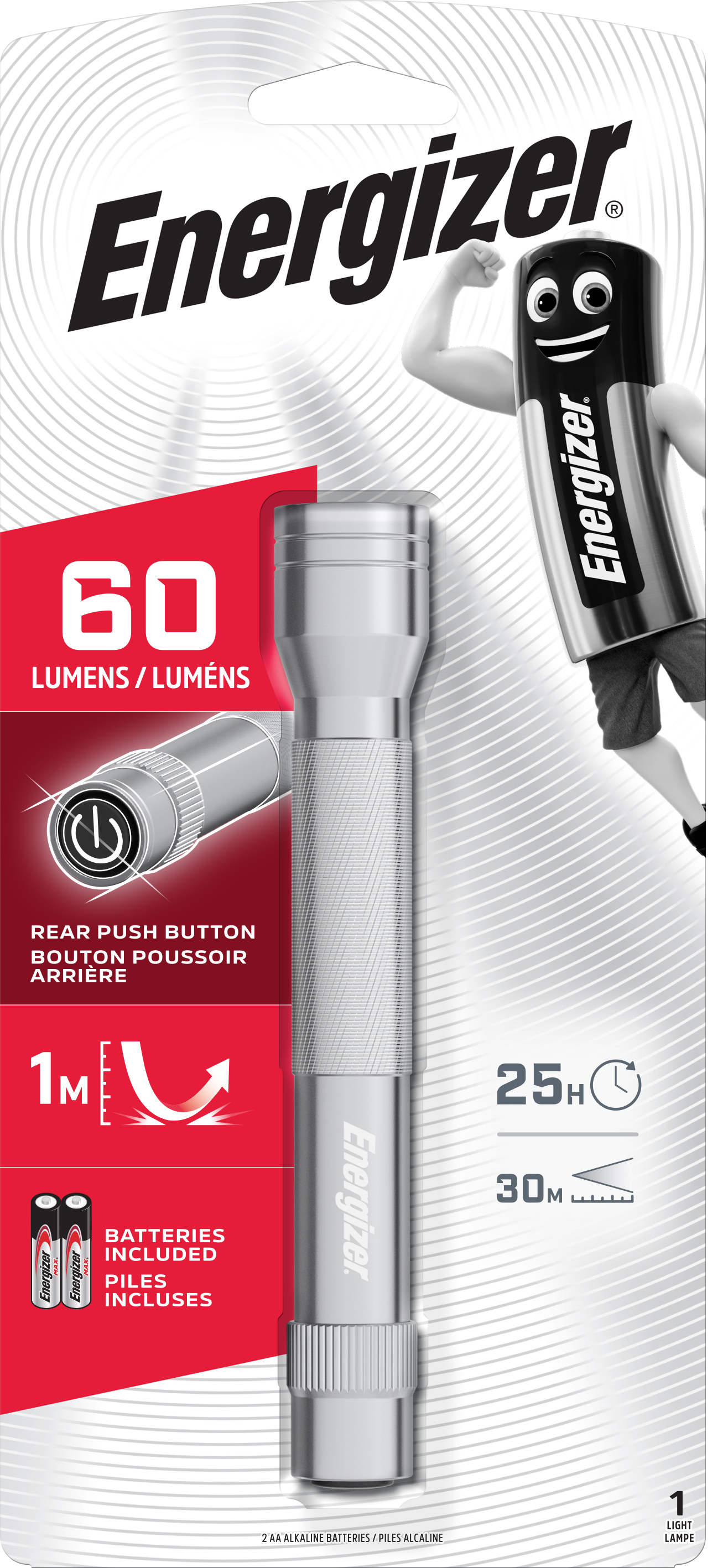 

Фонарик Energizer Metal Led 2AA (7638900340419)