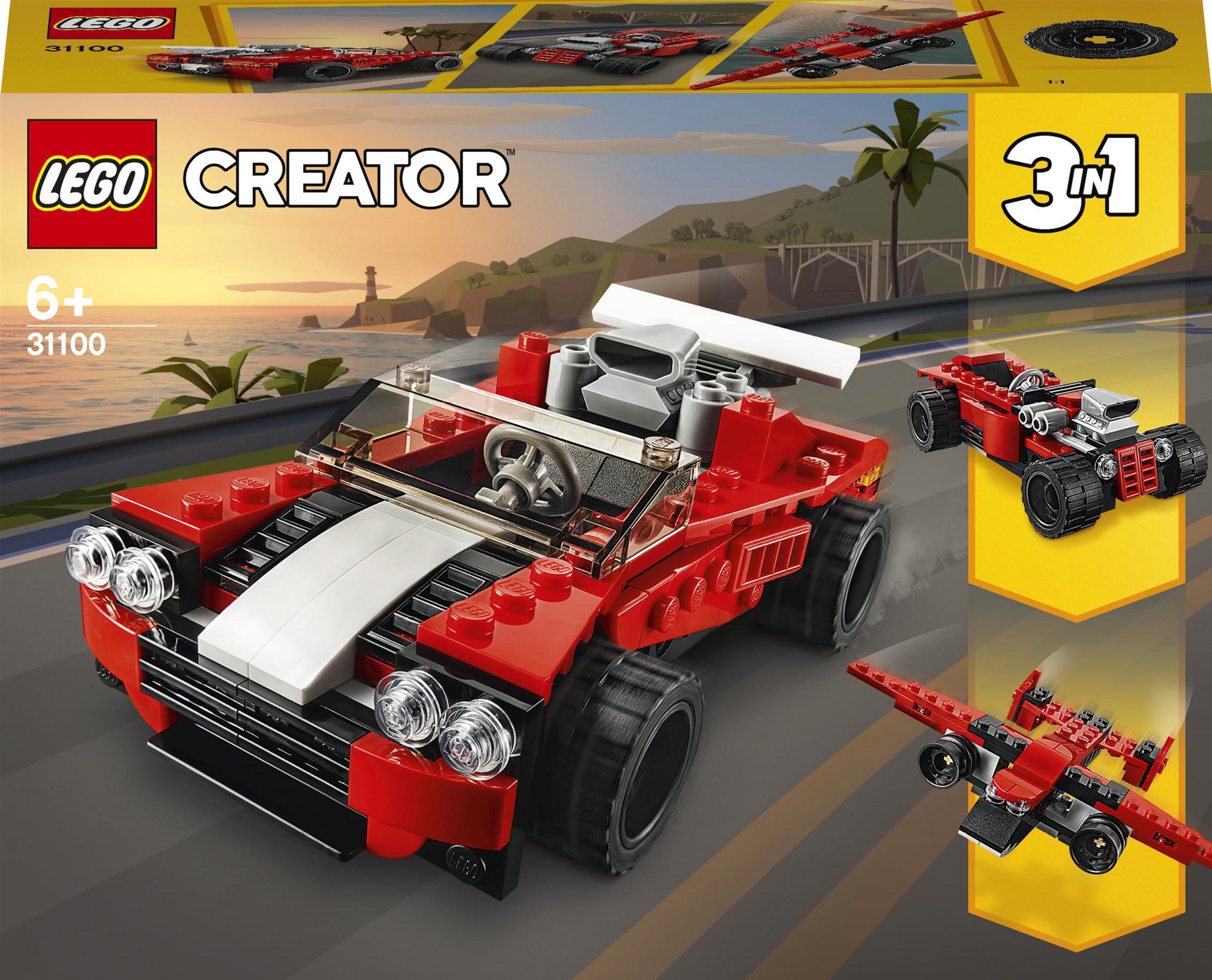 

Конструктор LEGO Creator Спортивный автомобиль 134 детали (31100)