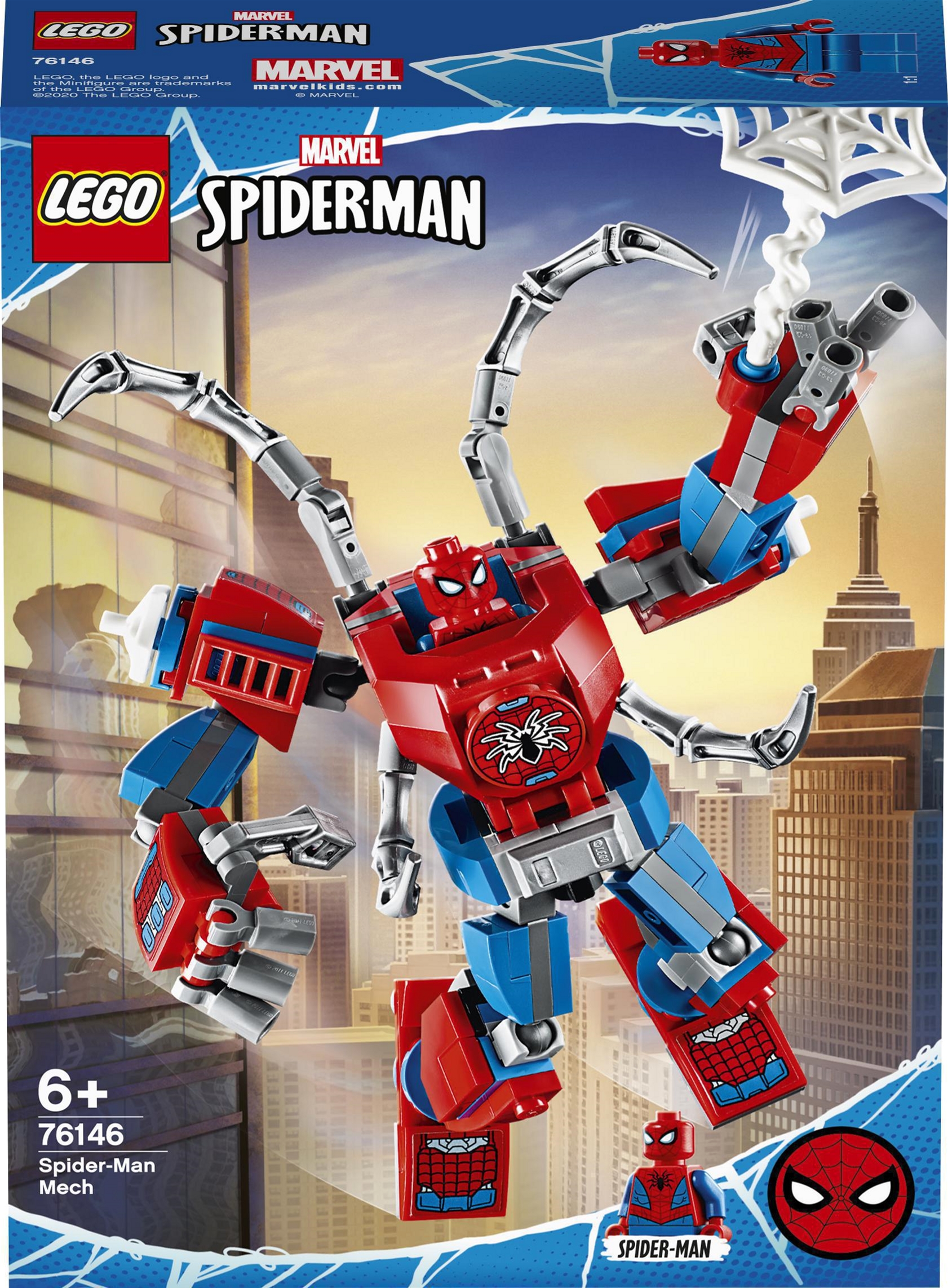 

Конструктор LEGO Super Heroes Marvel Comics Человек-Паук: трансформер 152 детали (76146)