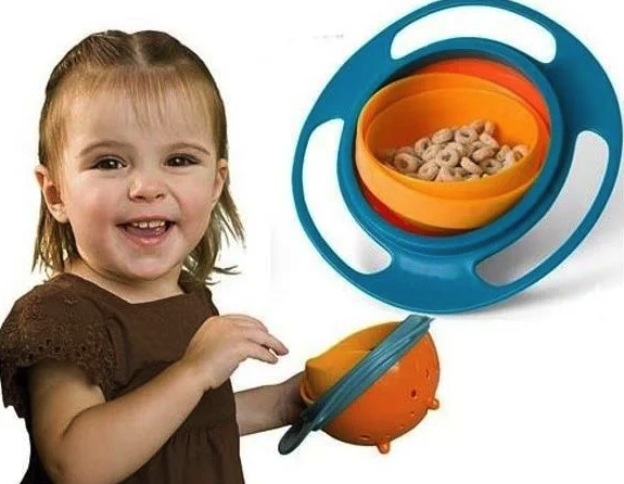 

Детская тарелка-неваляшка из экологически безопасного пластика Universal Gyro Bowl
