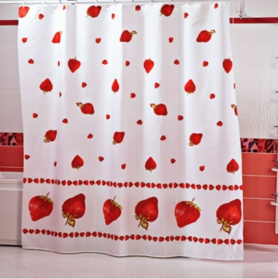 

Занавеска для ванны Шторка для ванной комнаты miranda strawberry (IR01095)
