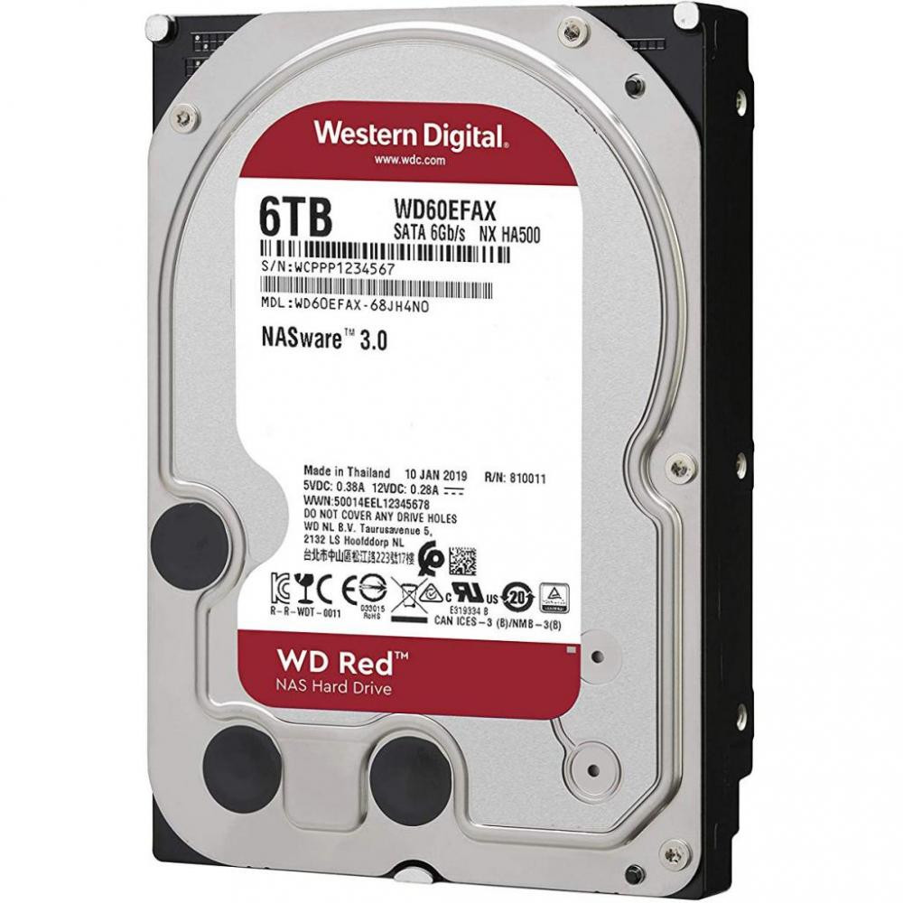 

HDD SATA 6.0TB WD Red NAS 5400rpm 256MB (WD60EFAX)