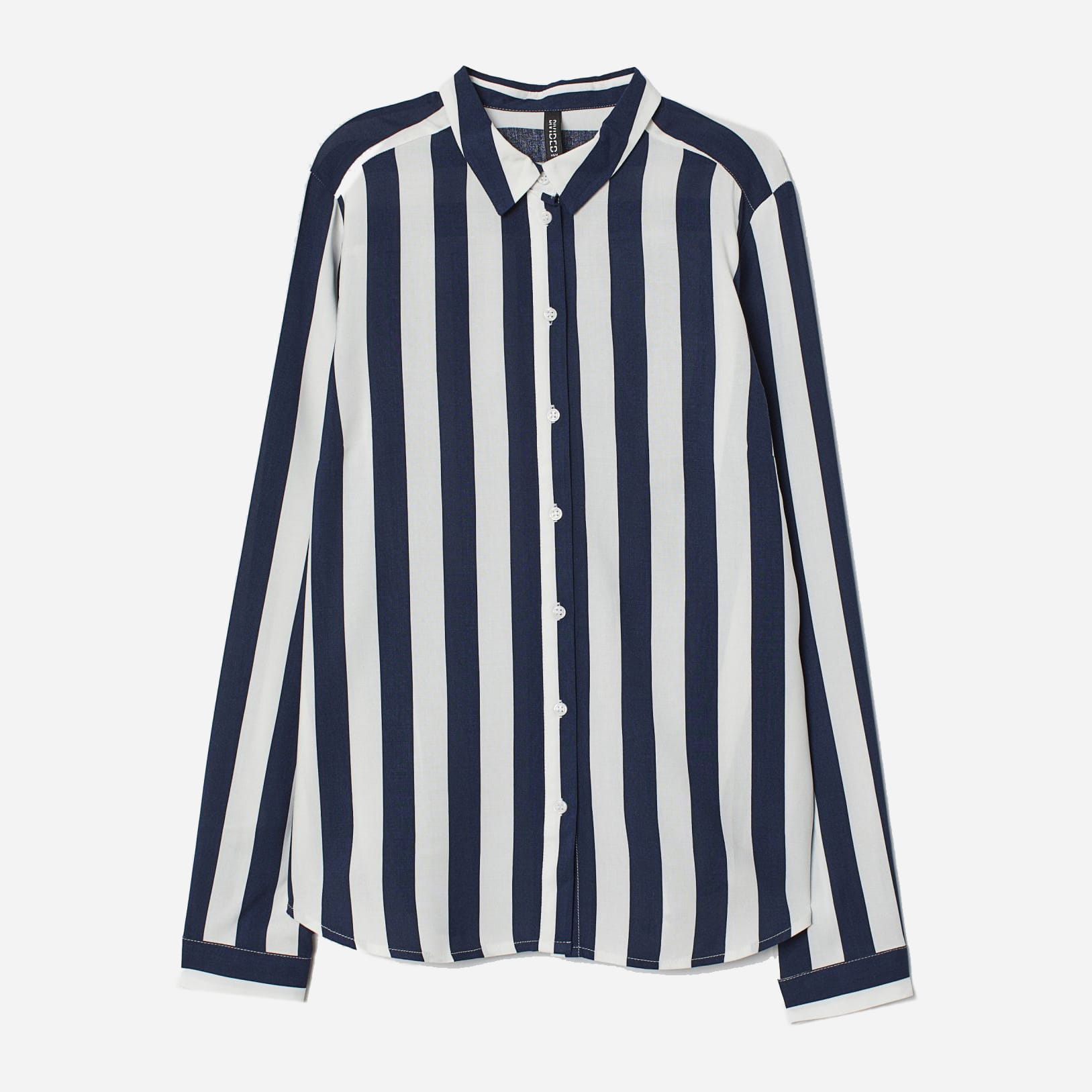 

Рубашка H&M 6893891RP7 44 Синяя с белым