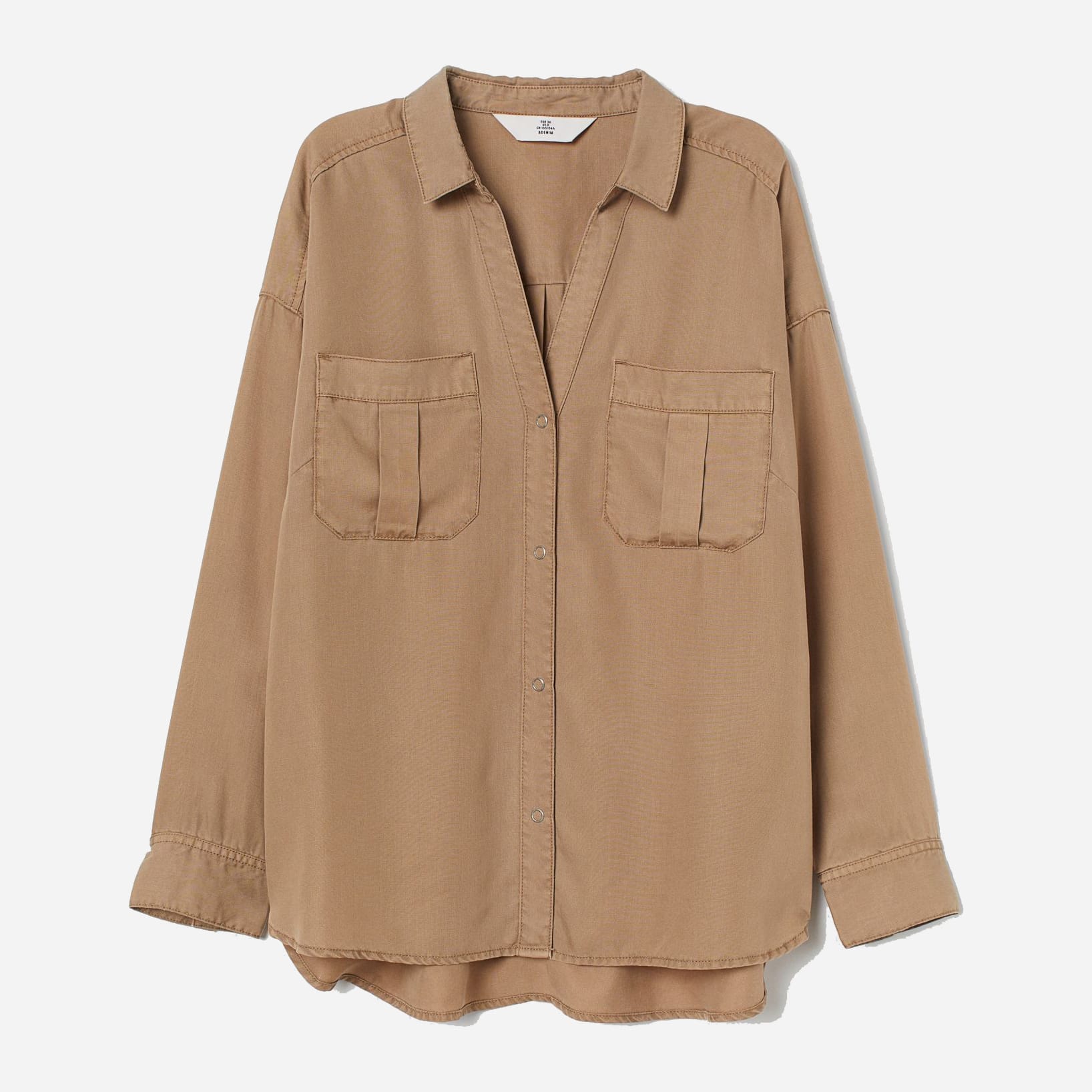

Рубашка H&M 7077671sdm 42 Бежевая
