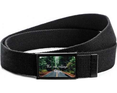 

Ремень ZIZ Начало приключений, черный