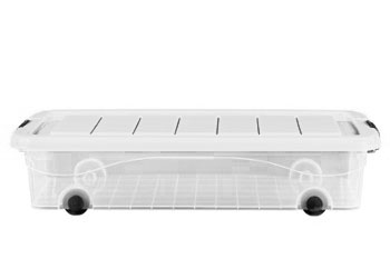 

Контейнер на колесах подкроватный BED ROLLER 30 л прозрачный KON-PLAST