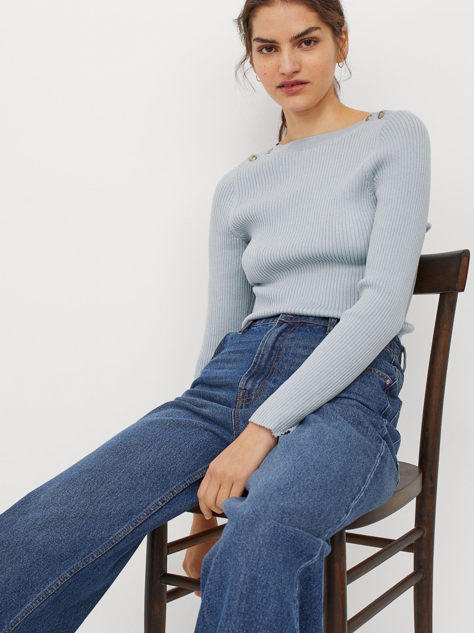 

Джемпер H&M 9408412sdm M Светло-голубой