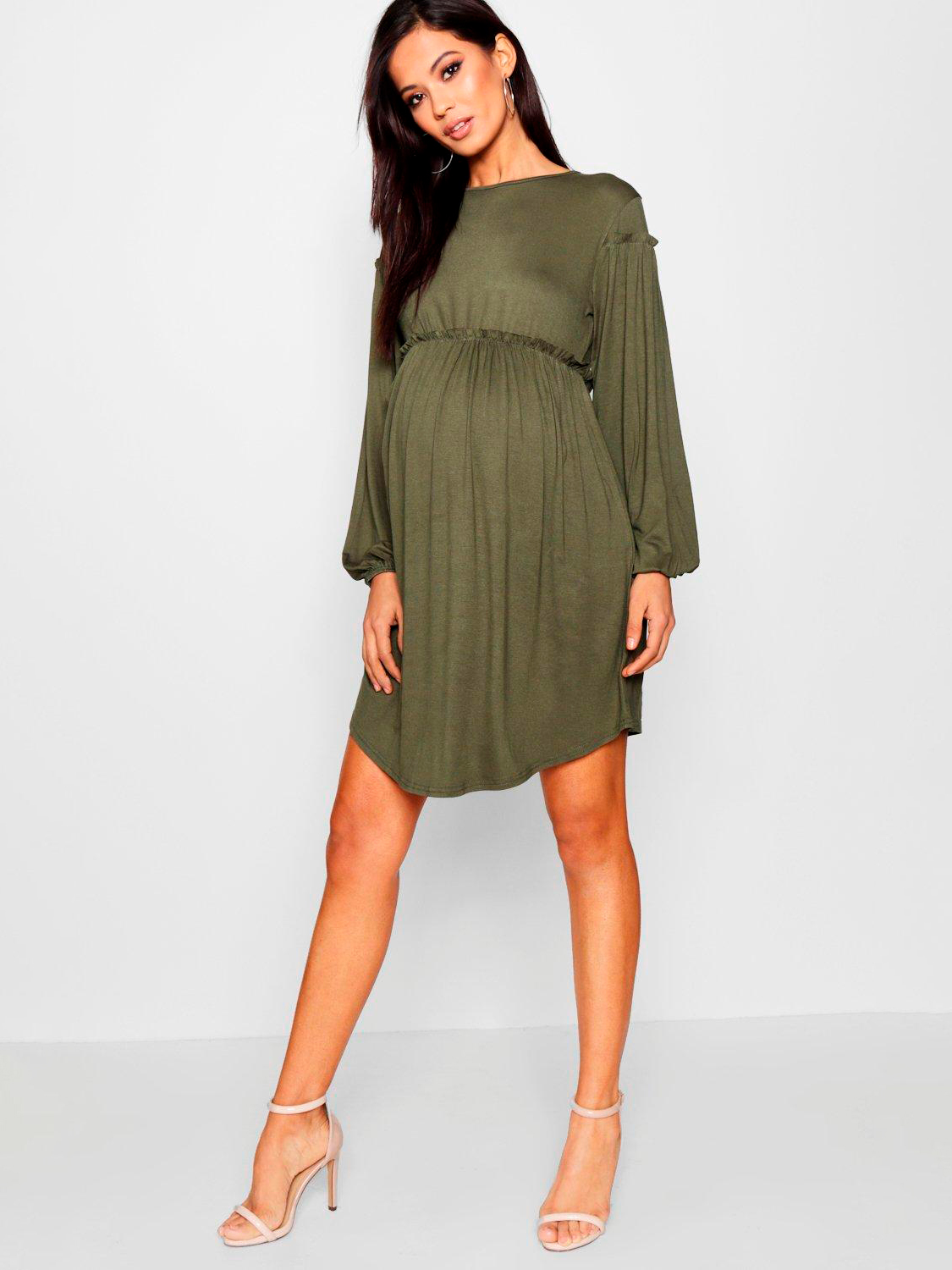 

Платье для беременных Boohoo bh05330003 42 Хаки