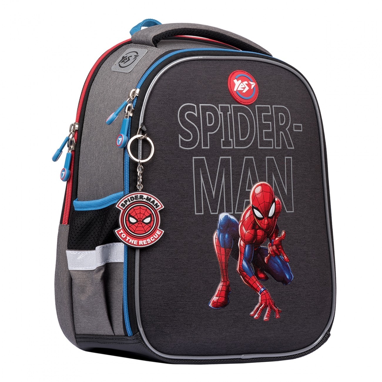 

Рюкзак школьный YES H-100 "Spider-man" 35х28х15 см 15 л Серый