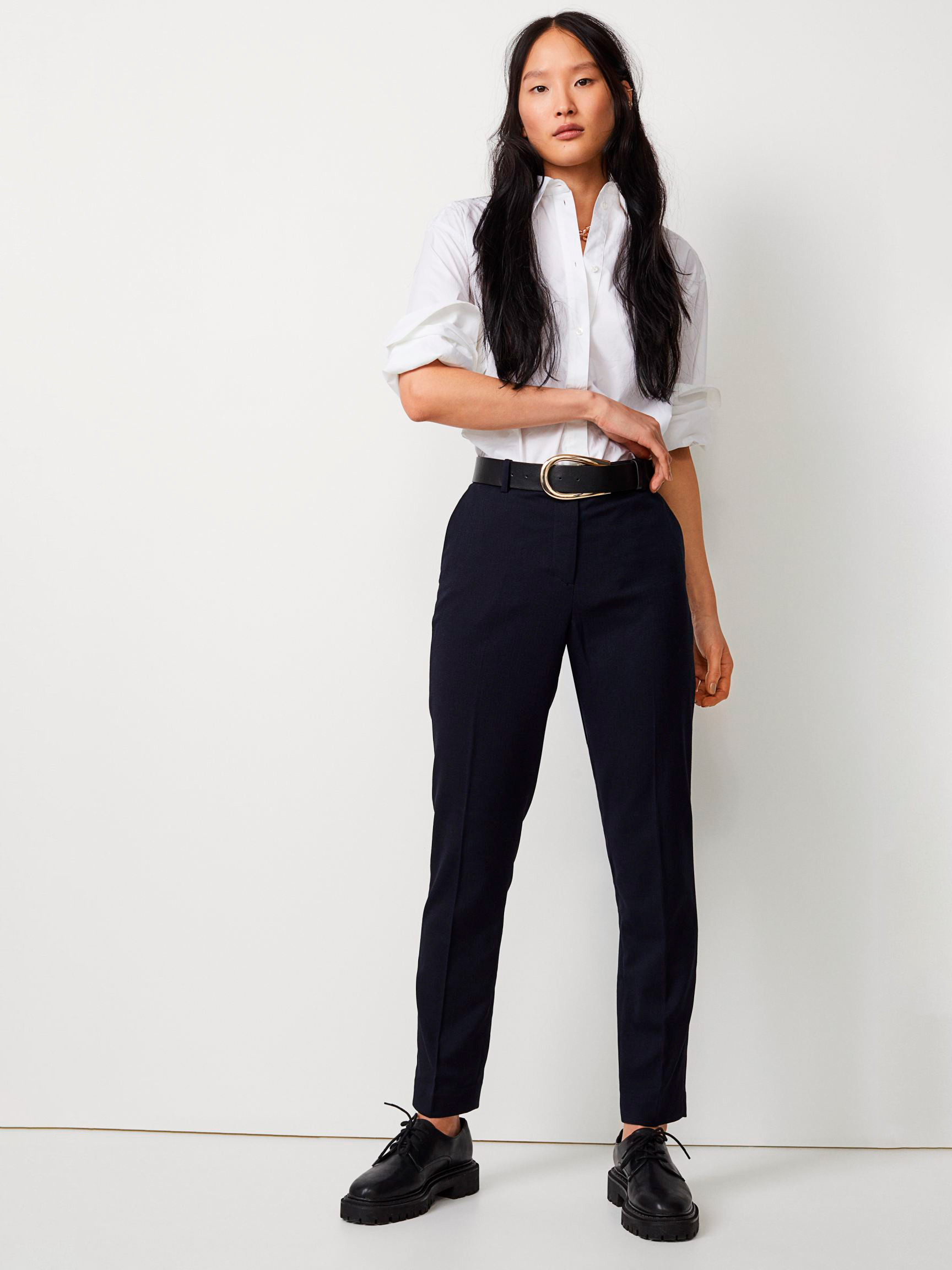 

Брюки H&M bh05330160  Темно-синие, Брюки H&M bh05330160 36 Темно-синие