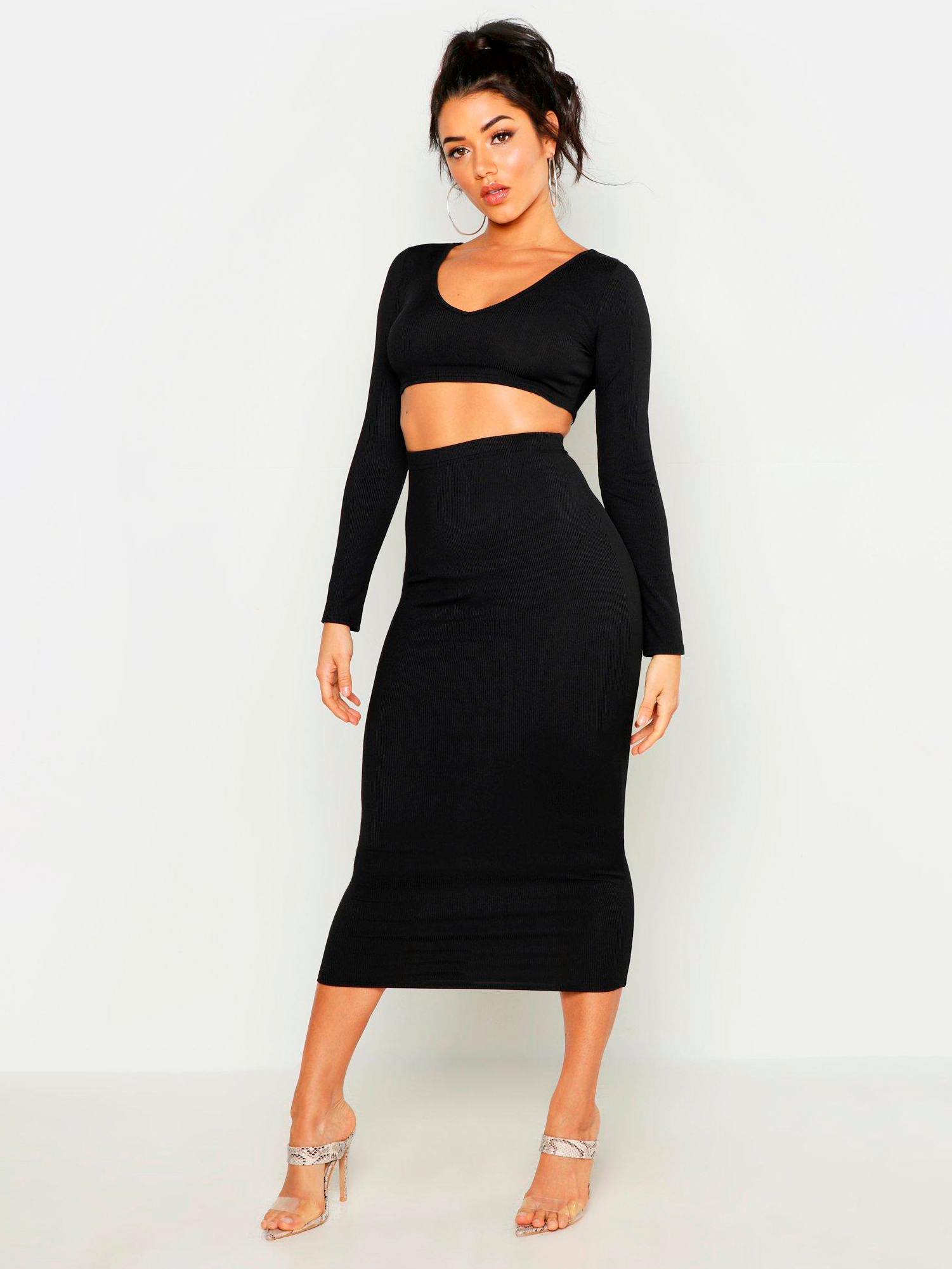 

Топ Boohoo bh06110102 38 Черный