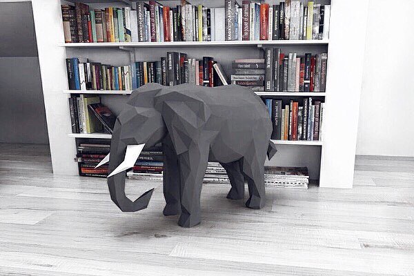 

Наборы для создания 3д фигур Papercraft "Слон» (p8025)