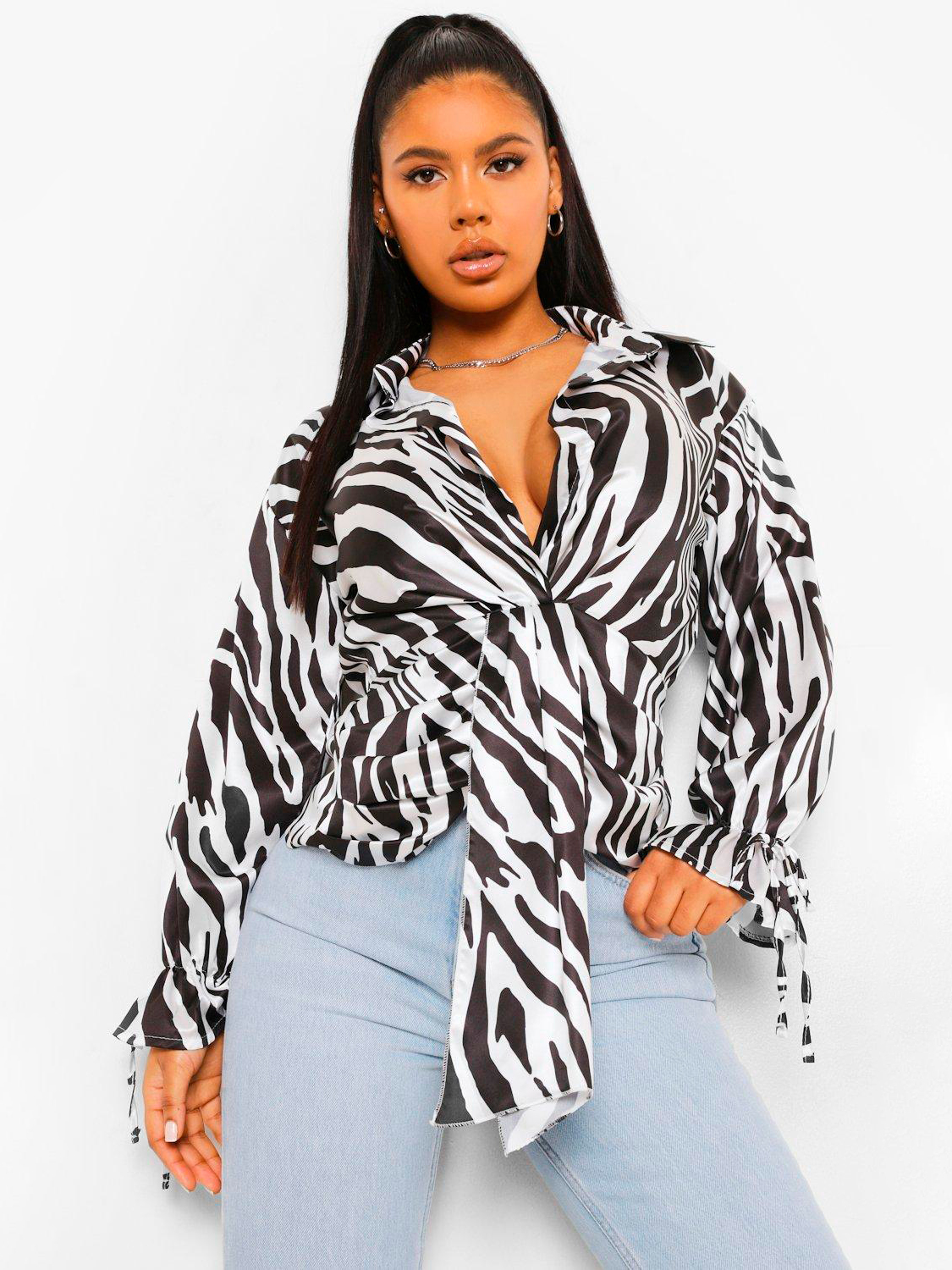 

Блузка Boohoo bh06110176 XL Белая