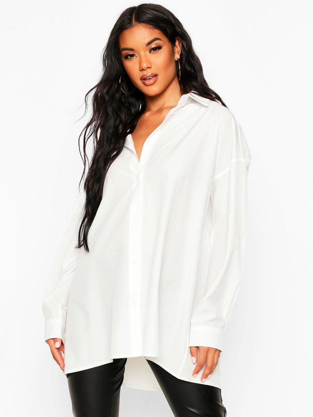 

Рубашка Boohoo bh06110187 38 Белая
