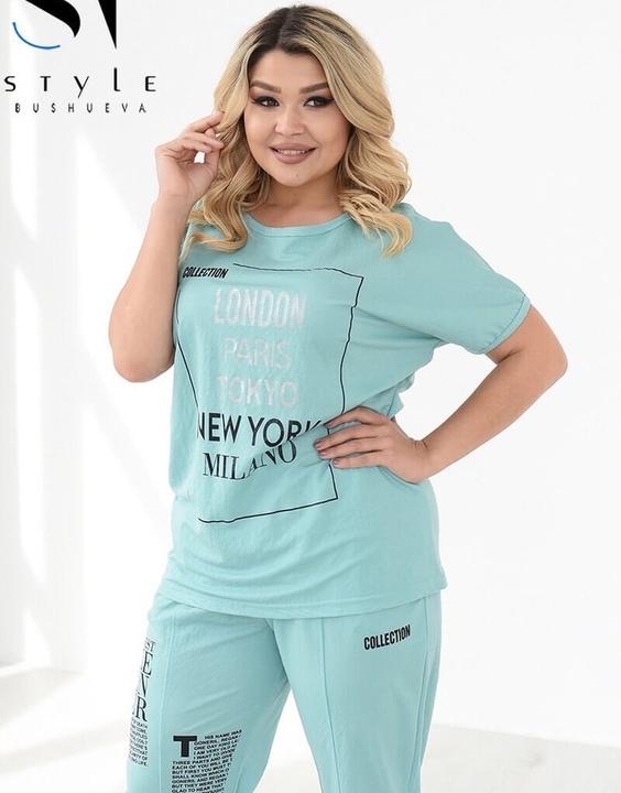

Спортивный костюм G&M k-82193 54-56 Размер цвет мятный