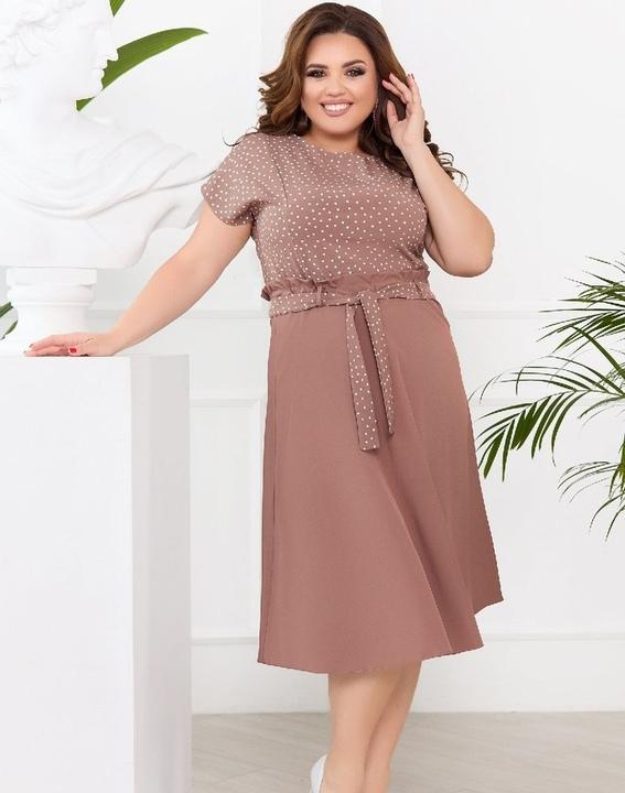 

Платье G&M k-82417 - Размер цвет песок, Платье G&M k-82417 56-58 Размер цвет песок