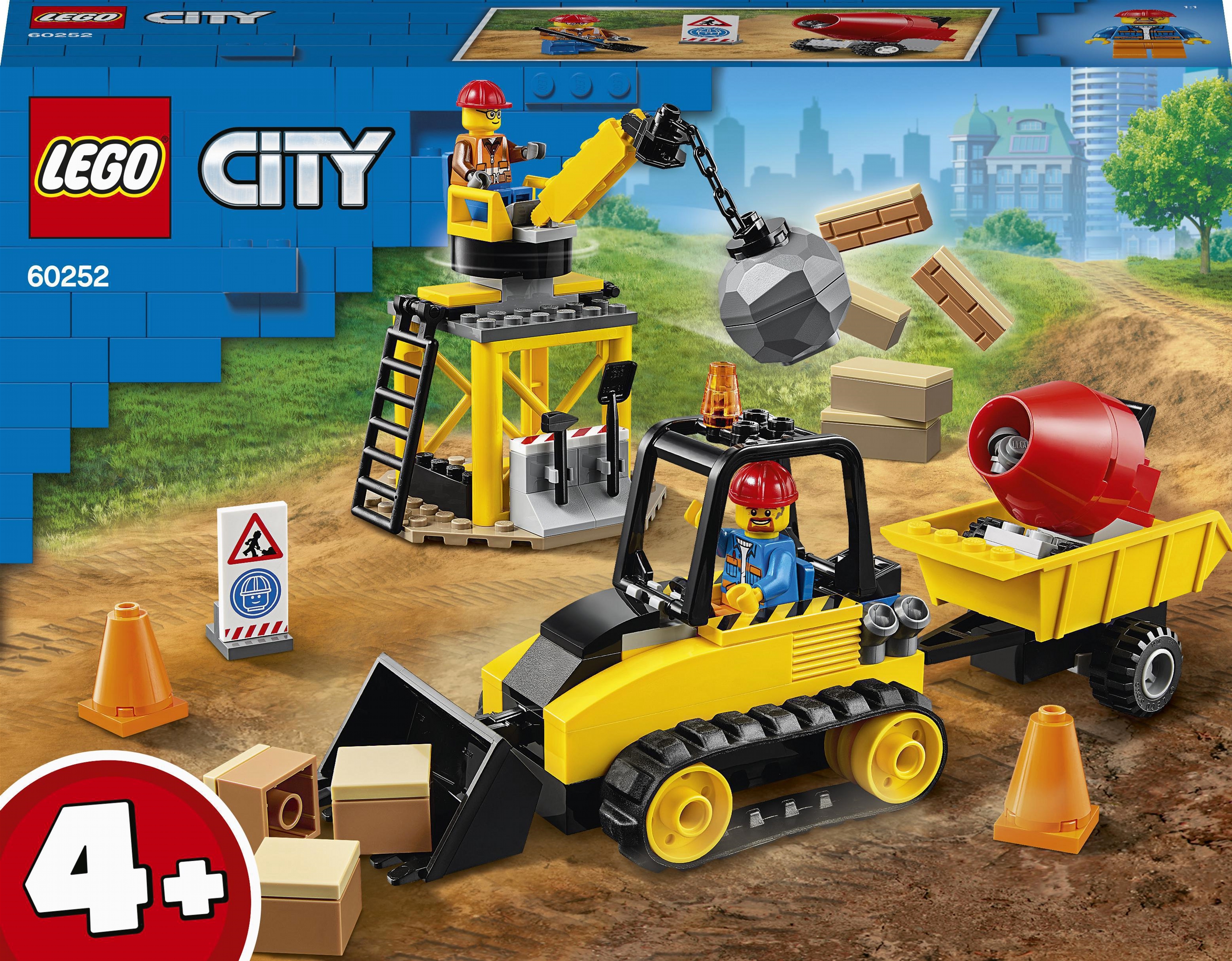

Конструктор LEGO City Great Vehicles Строительный бульдозер 126 деталей (60252)