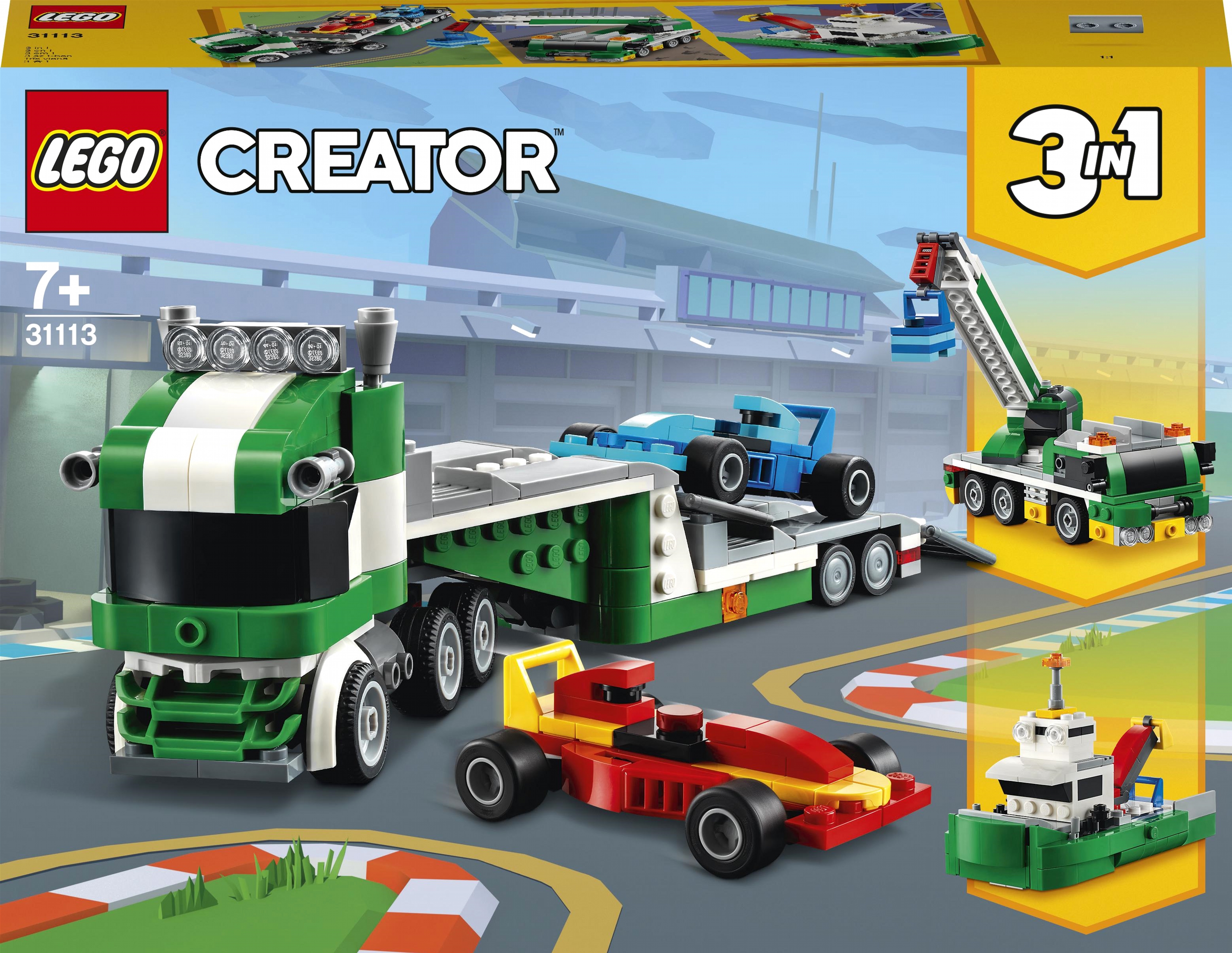 

Конструктор LEGO Creator Транспортер гоночных автомобилей 328 деталей (31113)