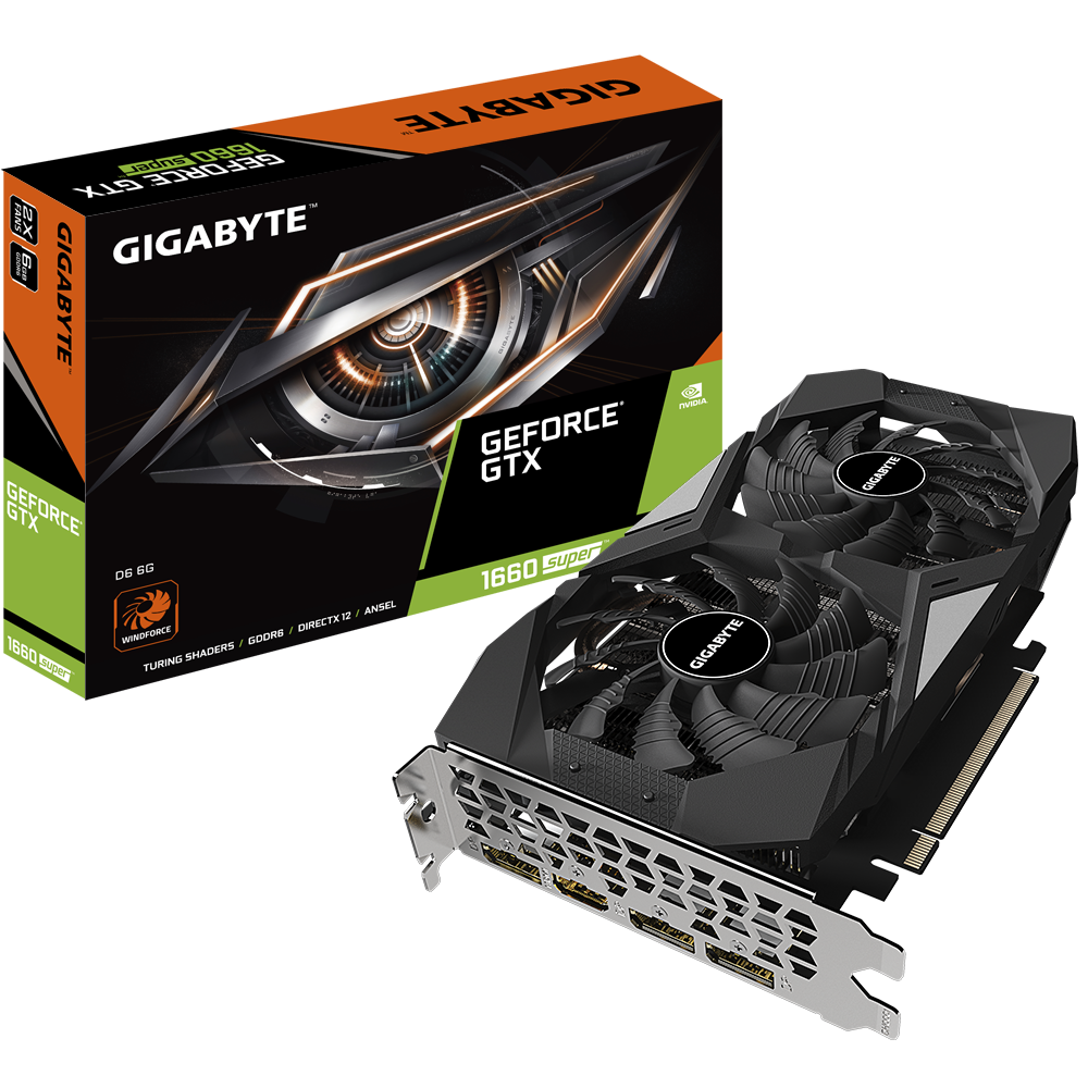 

Відеокарта GIGABYTE GeForce GTX 1660 SUPER D6 6GB - (GV-N166SD6-6GD)