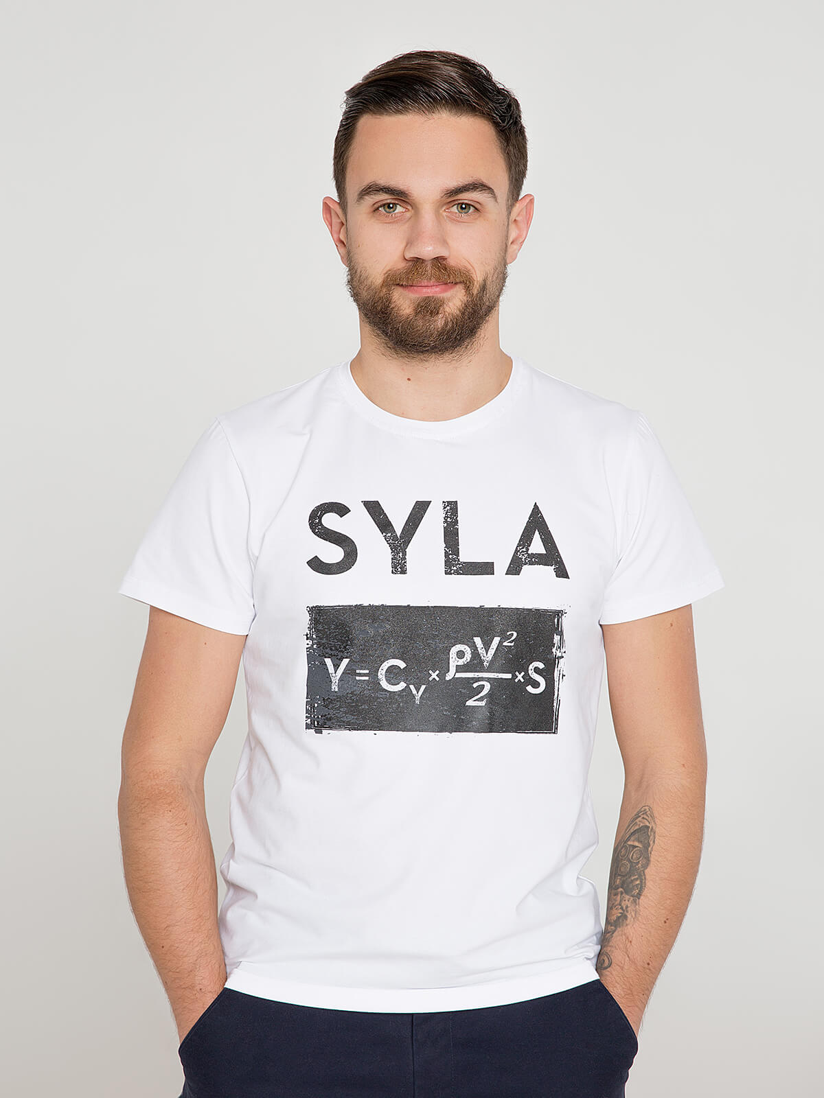 

чоловіча футболка - SYLA - білий, чоловіча футболка - SYLA - білий, XS