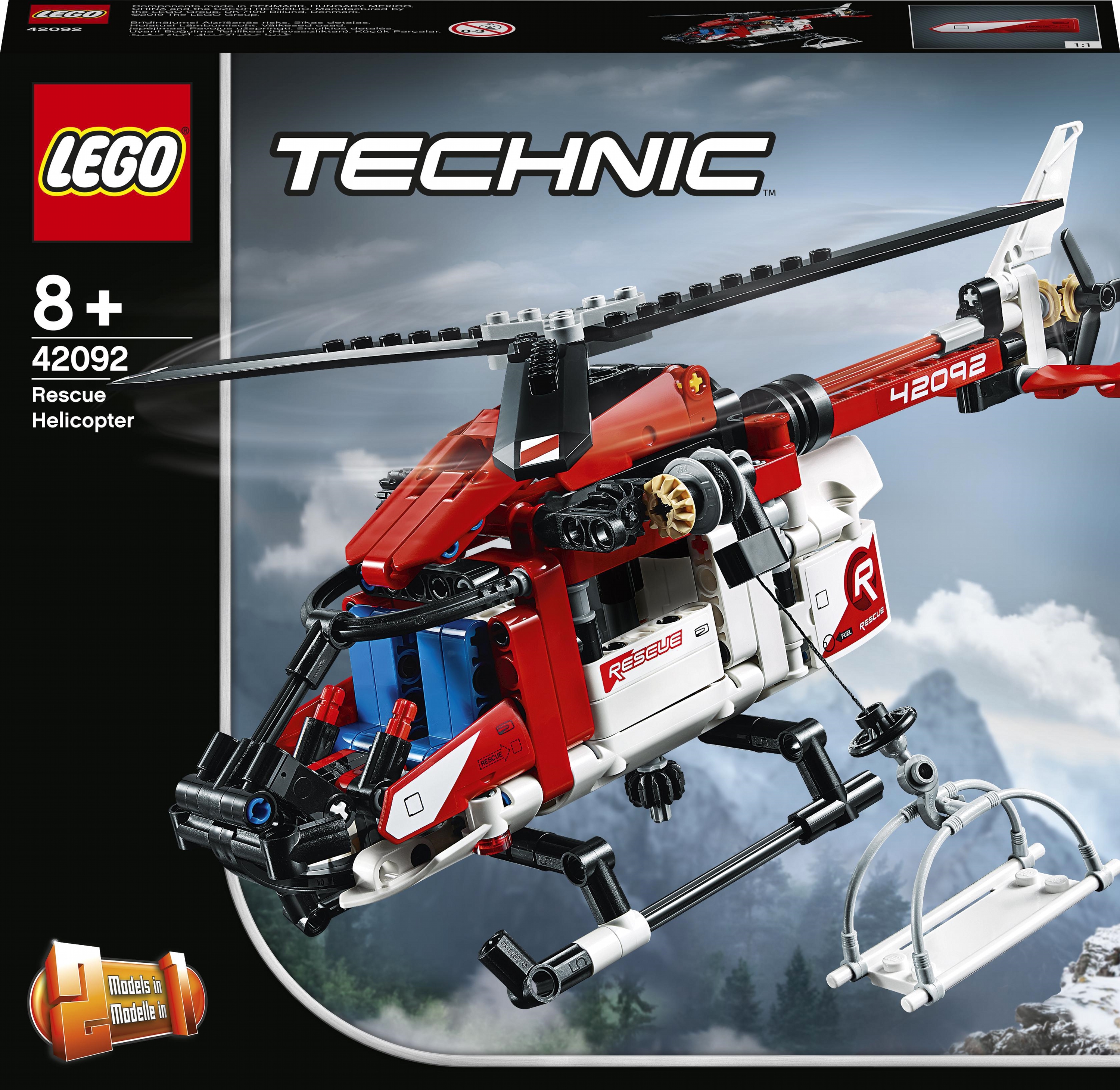 

Конструктор LEGO TECHNIC Спасательный вертолёт 325 деталей (42092)