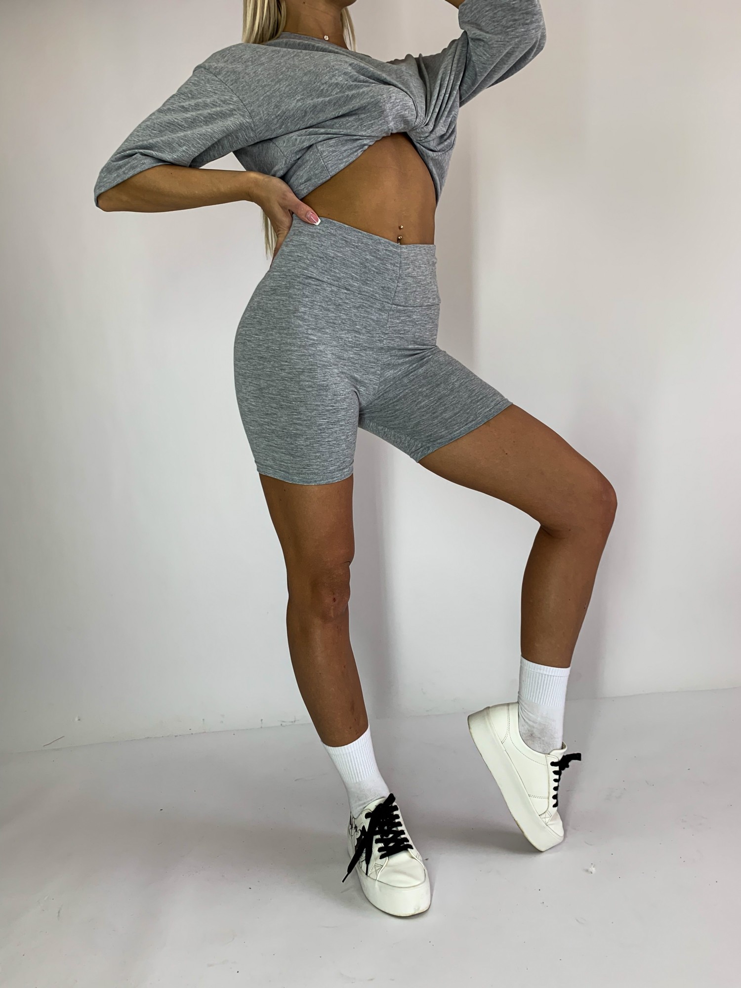 

Велосипедки Baysho короткие М Серые (bk0202-290)