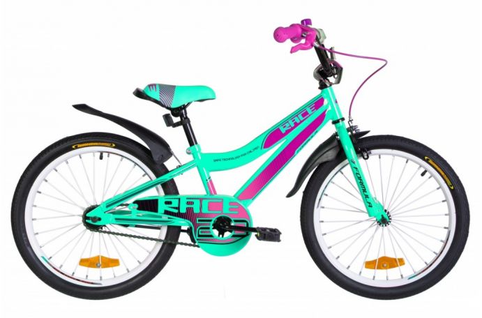 

Велосипед ST 20 "FORMULA RACE Vbr, рама 10.5" бирюзовый / фиолетовый (OPS-FRK-20-147)