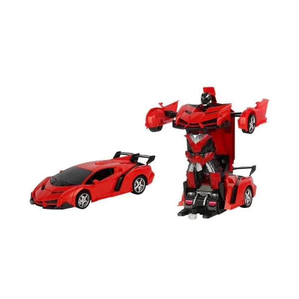 

Машинка Трансформер Lamborghini Robot Car Size 18 - Красная