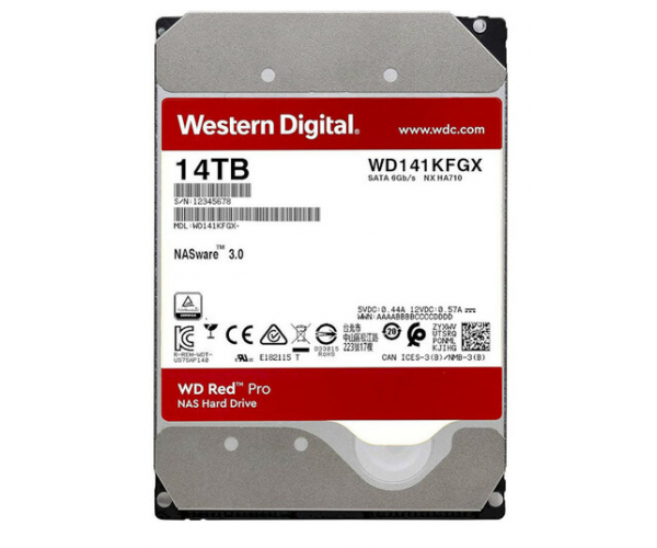 

Жесткий диск WD Red Pro 14 TB (WD141KFGX)