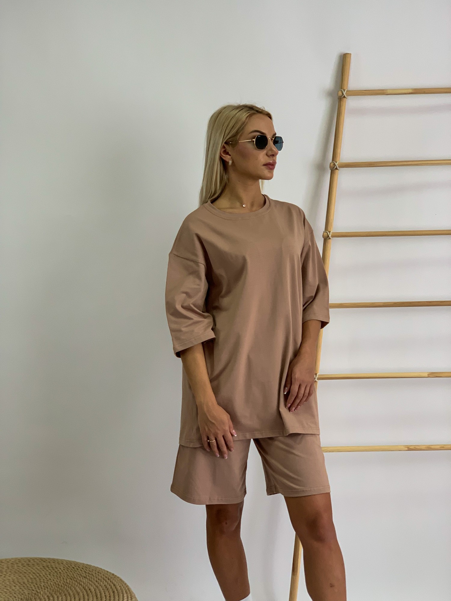 

Костюм Baysho туника с длинными шортами Кулирка XL Бежевый (bk0601-250/bk0501-250)