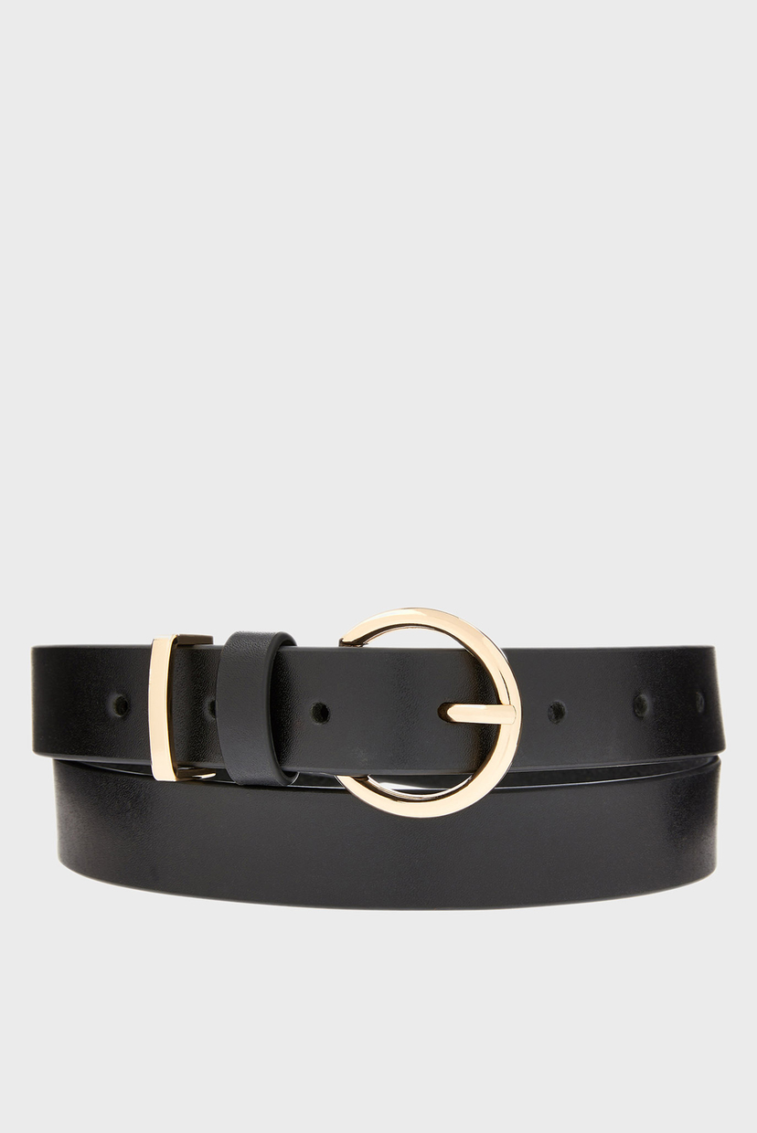

Женский чёрный кожаный ремень Accessorize S 995358