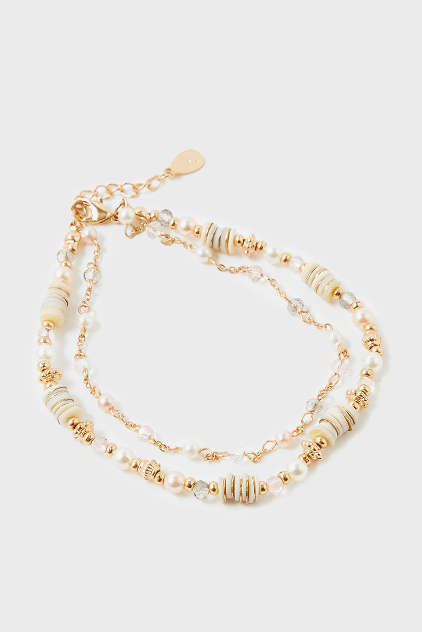 

Женский золотистый браслет SEYCHELLES BEADED LA Accessorize OS 184075