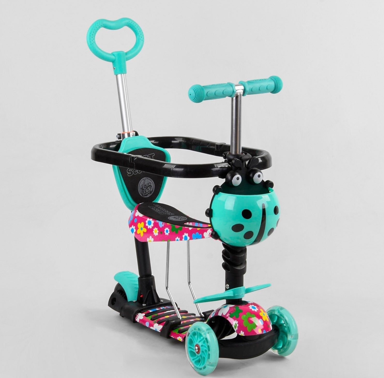 

Самокат 5в1 S 1342 Best Scooter с защитным бампером