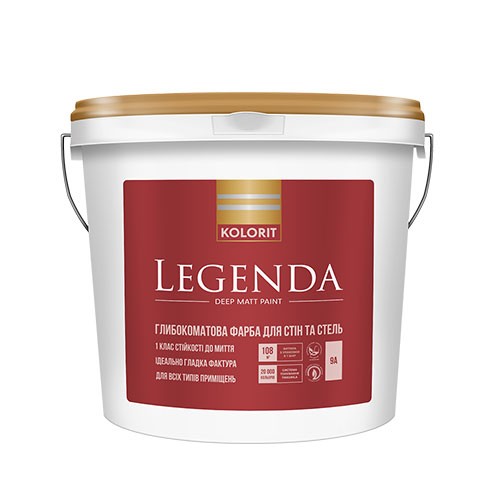 

Краска латексная для внутренних работ Kolorit Legenda 2.7л (C) Глубоко матовая