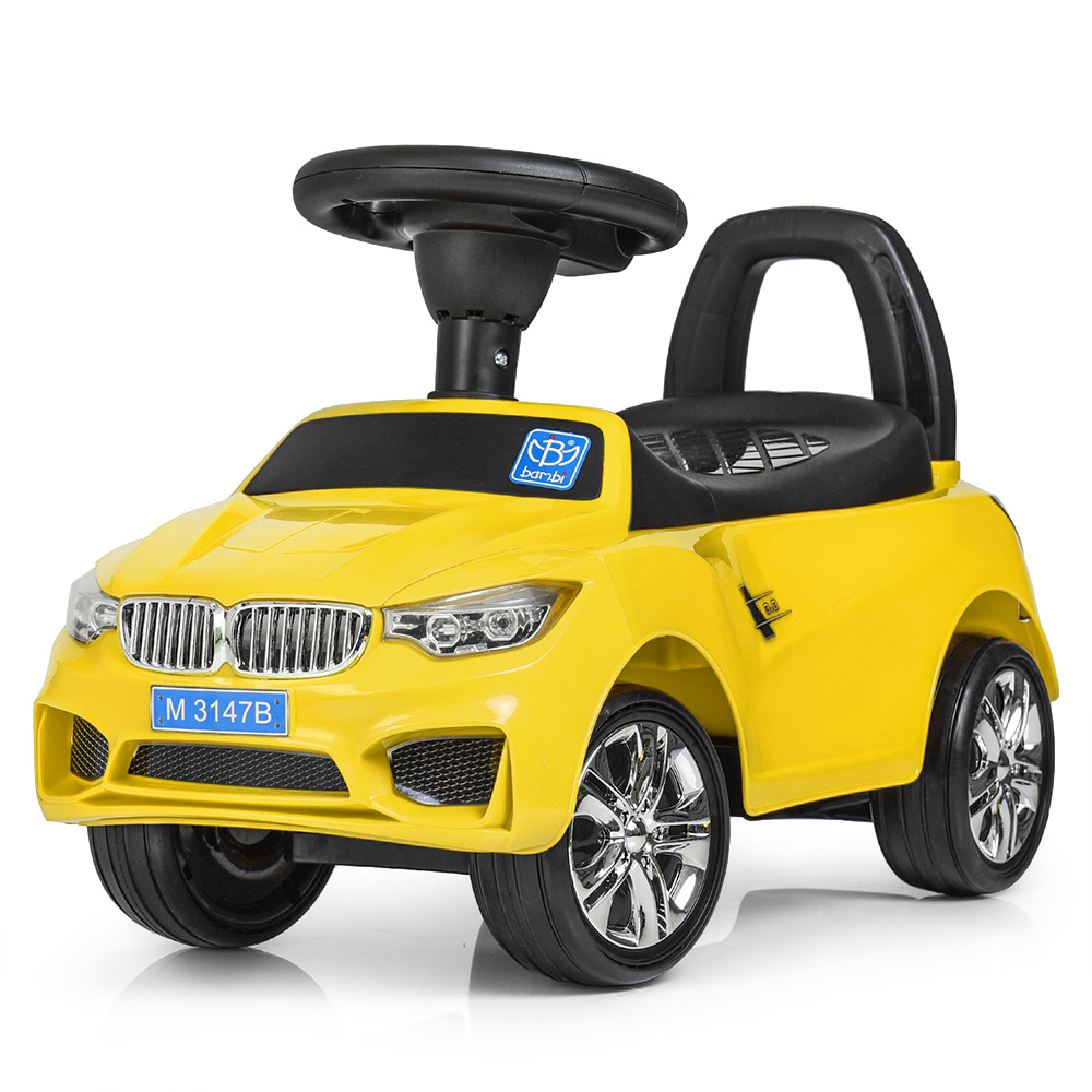 

Каталка-толокар Bambi M 3147B (MP3) -6 MP3, багажник під сидінням, жовтий