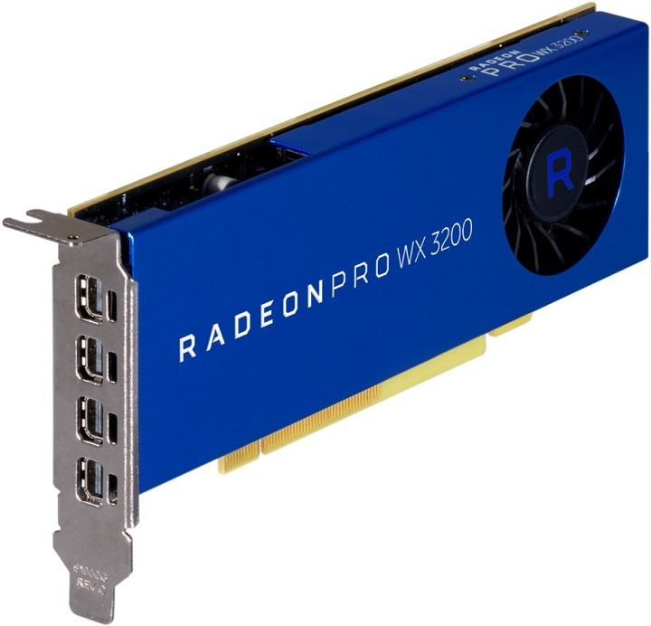

Видеокарта AMD Radeon Pro WX 3200 4GB (4)mDP (6YT68AA)