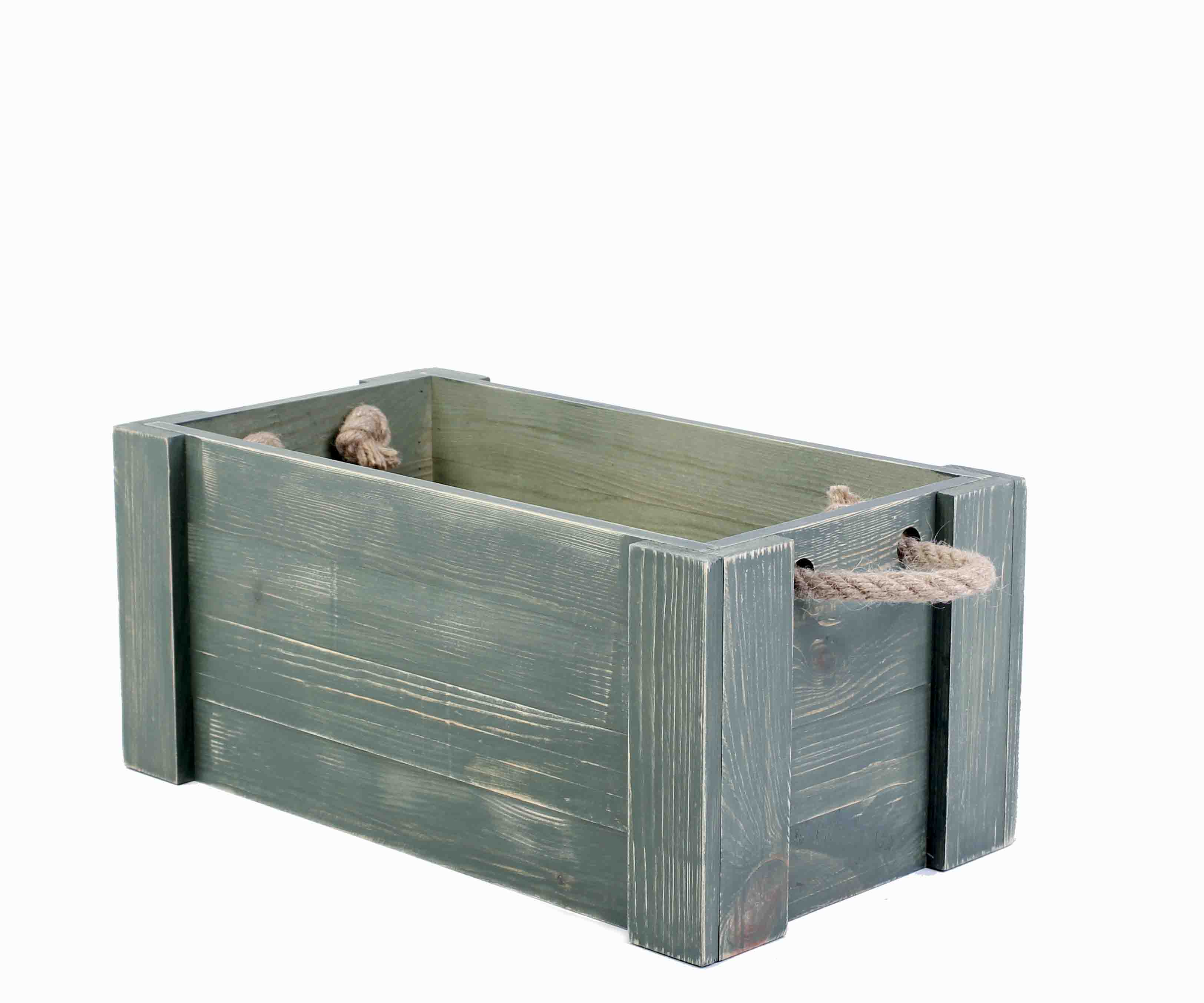 

Деревянный ящик «Грасс» с канатными ручками HomeDeco 21x33x50 Нормандия