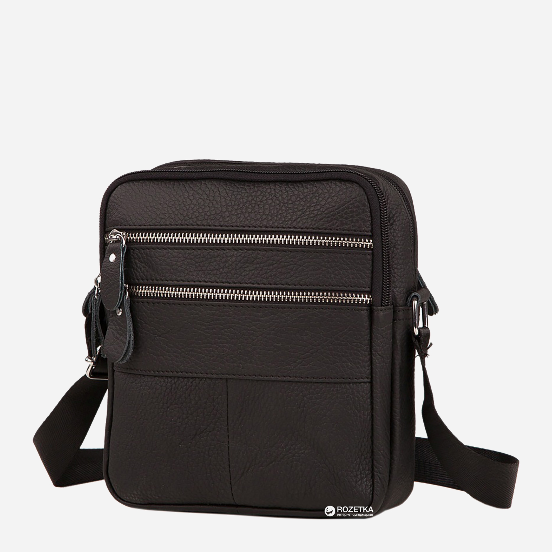 

Мужская кожаная сумка-мессенджер Tiding Bag M38-3923A Черная