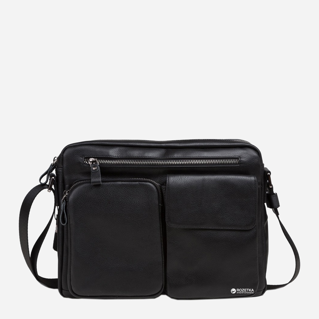 

Мужская кожаная сумка Tiding Bag 9812A Черная