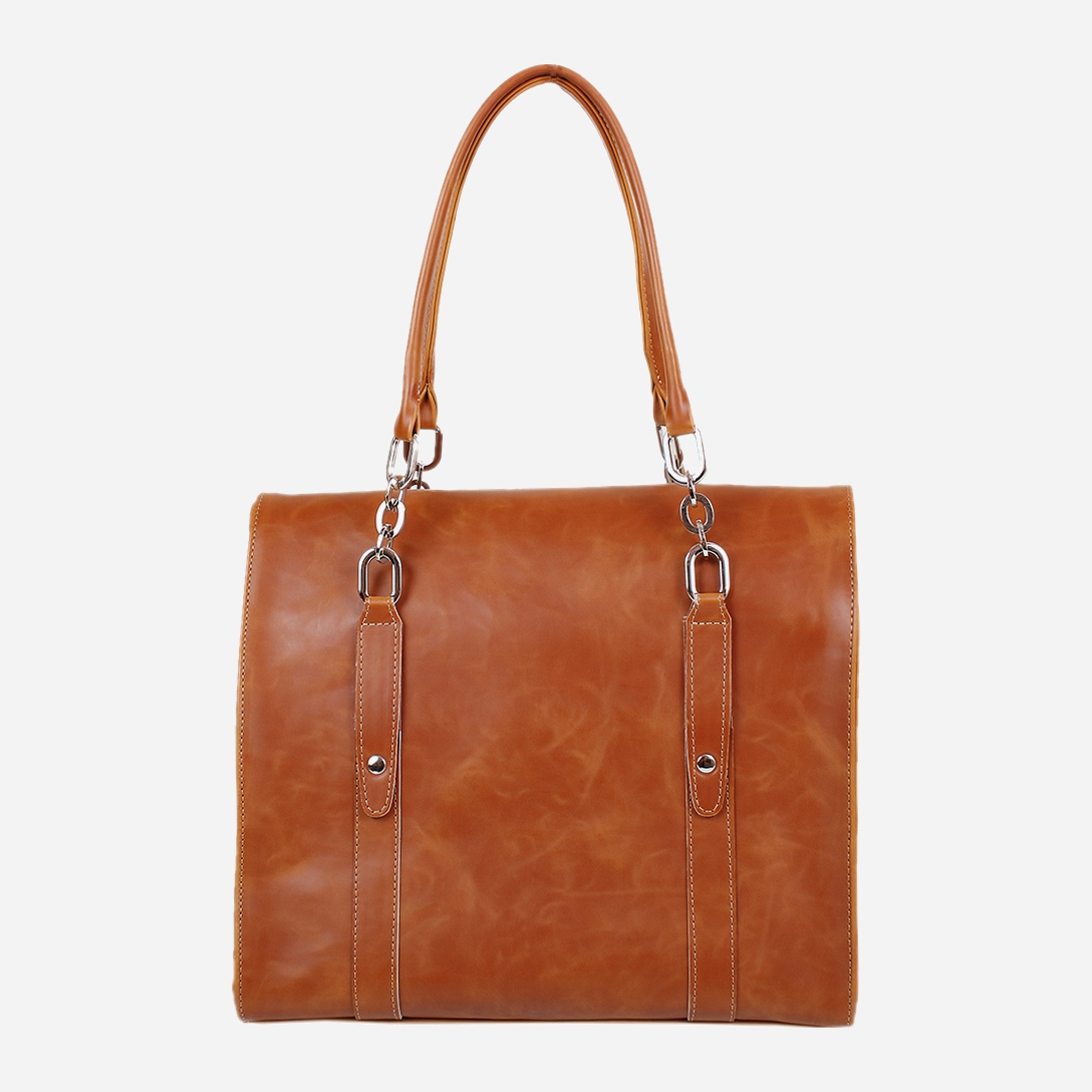 

Женская сумка-портфель Laskara LK10201-cognac
