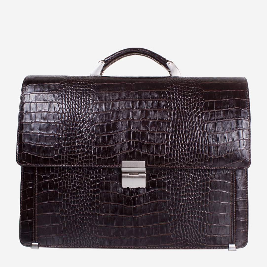 

Женская кожаная сумка-портфель Desisan SHI319-19-10KR Коричневая