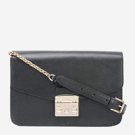 

Женская сумка кожаная Furla METROPOLIS S SHOULDER BAG 972392 Черная