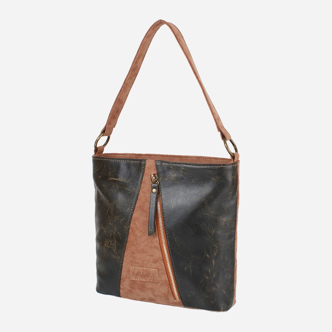 

Женская сумка Laskara LK10204-2-choco-camel Коричневая