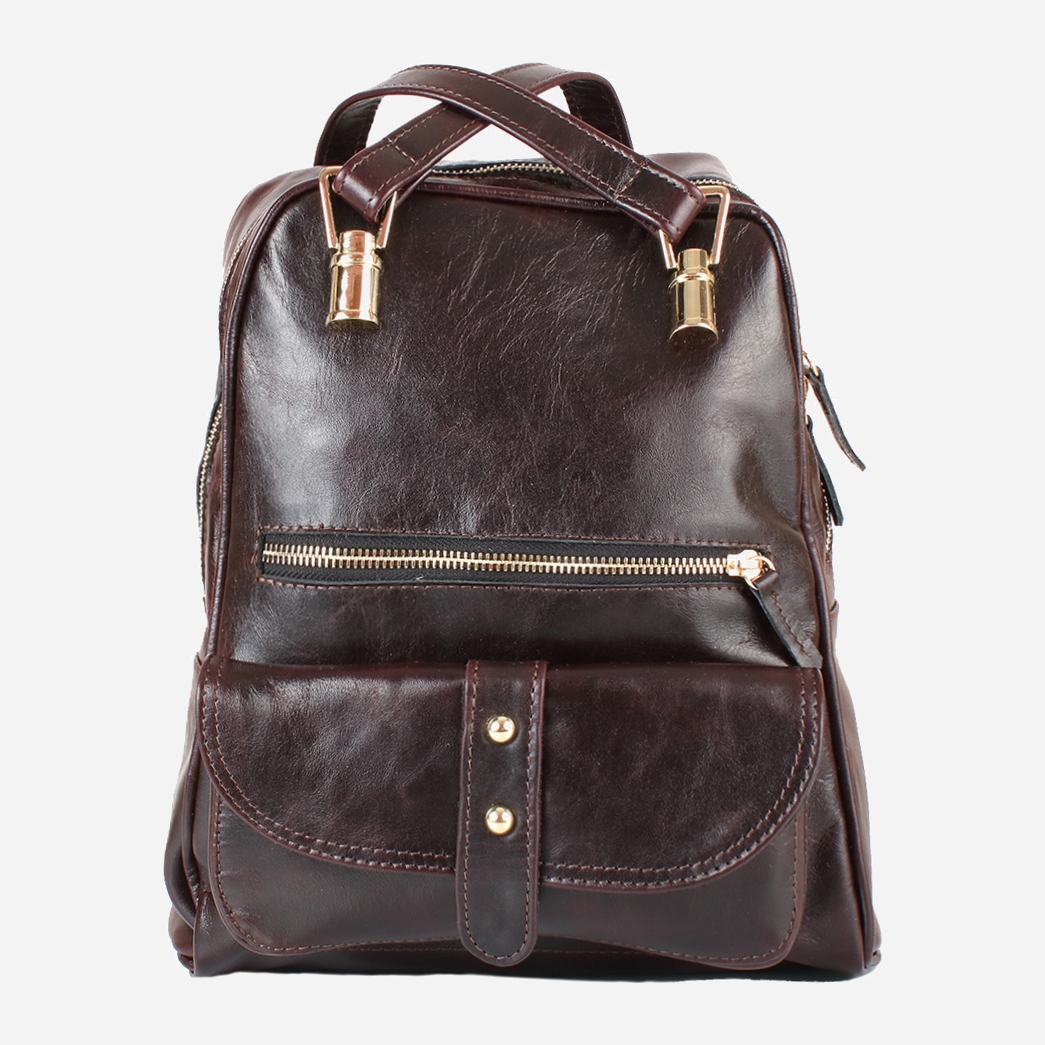 

Женский кожаный рюкзак Laskara LK-DM229-dark-bordeaux Темно-бордовый