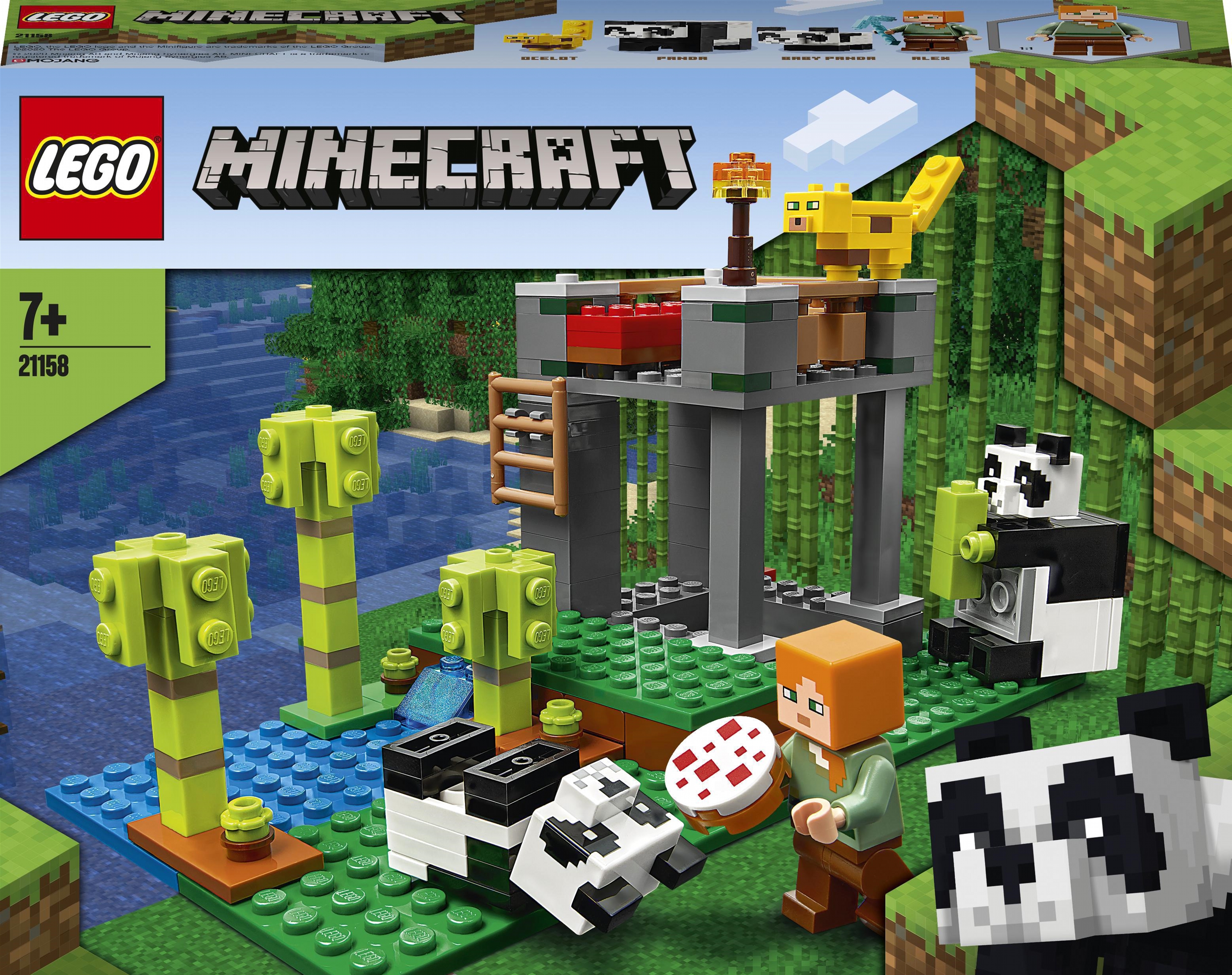 

Конструктор LEGO Minecraft Питомник панд 204 детали (21158)