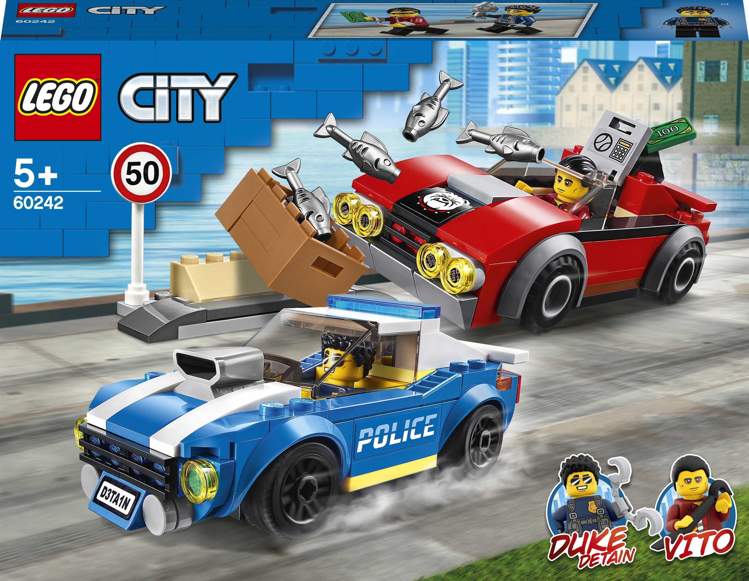 

Конструктор LEGO City Police Арест на шоссе 185 деталей (60242)
