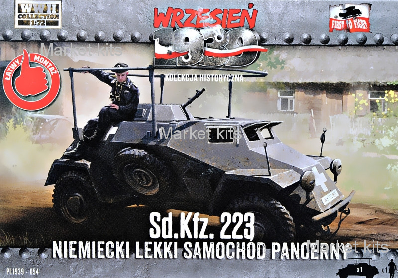 

Немецкий легкий бронеавтомобіль Sd.Kfz. 223 1:72 First To Fight (FTF054)