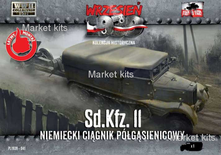 

Полугусеничный тягач Sd.Kfz.11 1:72 First To Fight (FTF041)